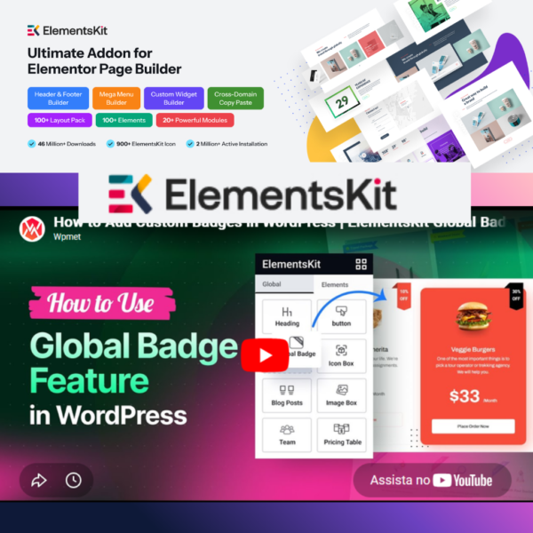 ElementsKit Elementor Addons – Advanced Widgets & Templates Addons for Elementor