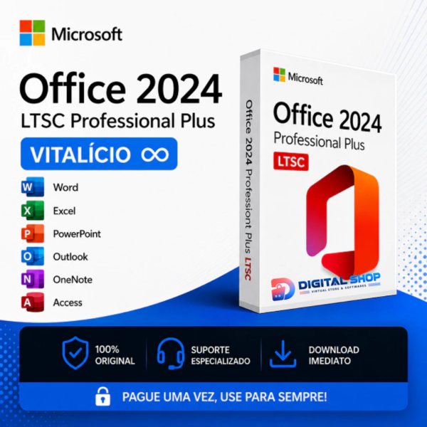 Office 2024 Pro Plus Download Imediato | Pacote Completo Word, Excel, PowerPoint